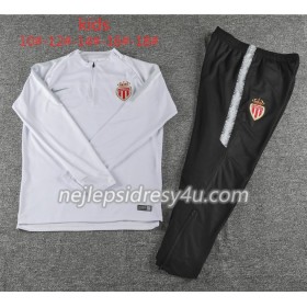 AS Monaco Dětské Tréninkový Mikina Soupravy Bílá 2018/19